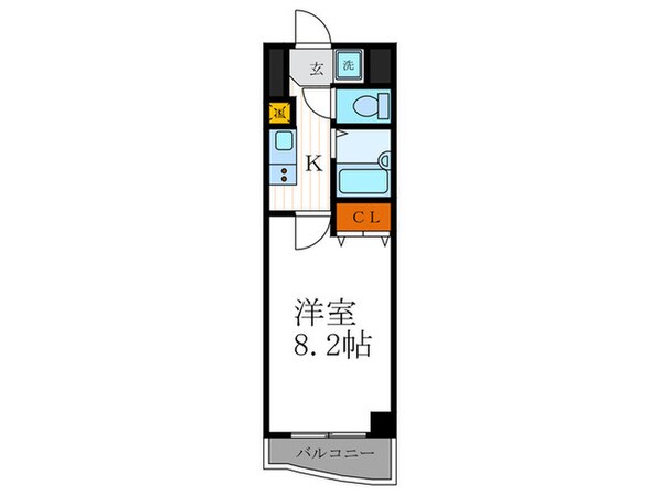 Casa．Dolce(ｶ-ｻ･ﾄﾞﾙﾁｪ)の物件間取画像